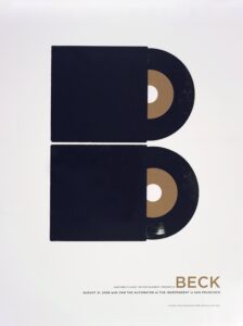 Beck concert, San Francisco poster
