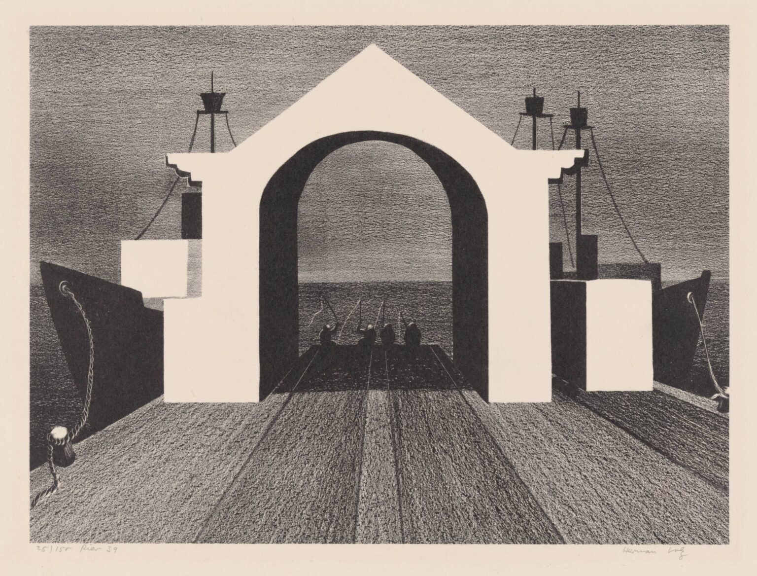 Herman Volz, Pier 39, ca. 1935 · SFMOMA