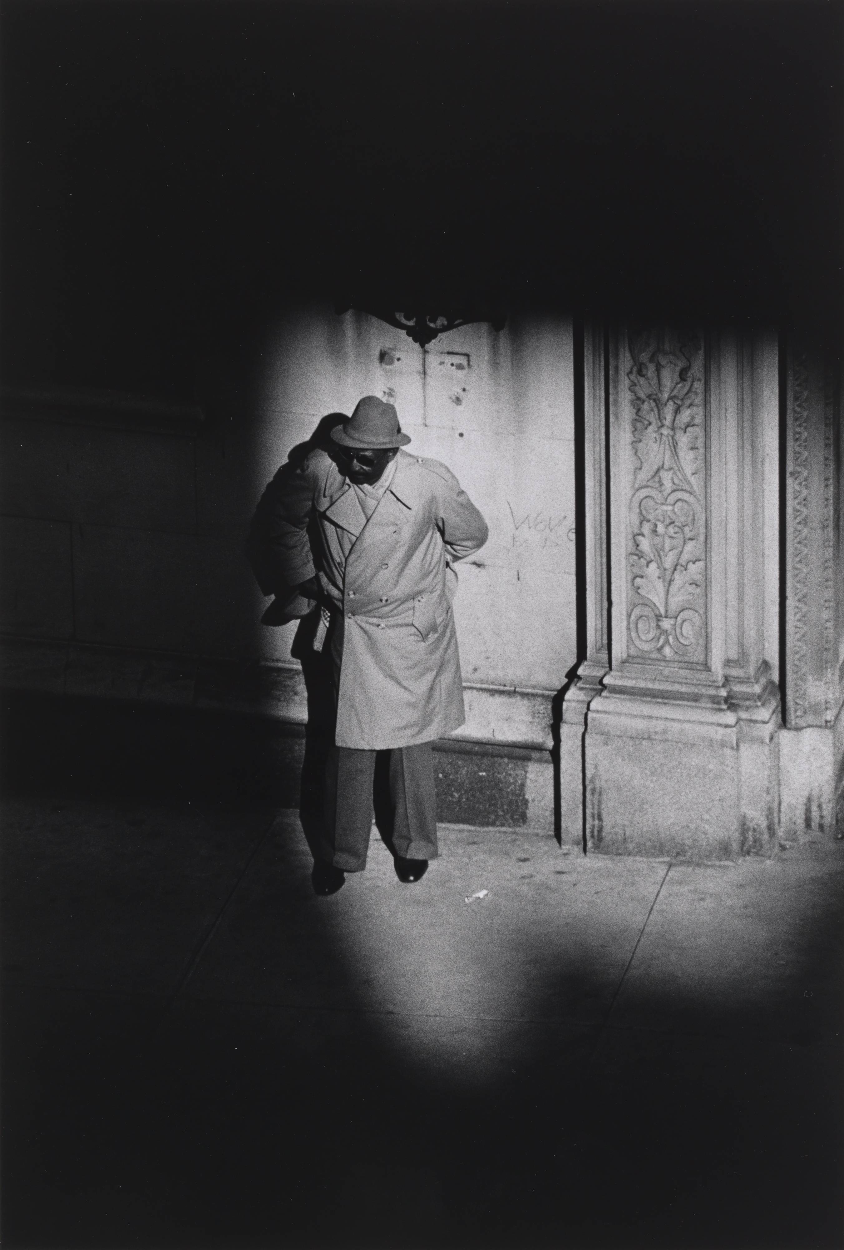 Louis Stettner, Man Out of the Shadow, New York, 1980-1981 · SFMOMA