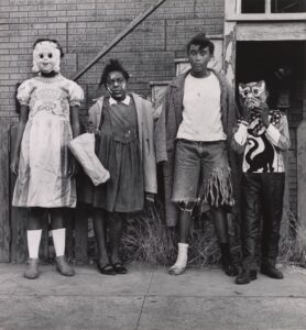October Thirty-First, West Oakland, CA [Children in Halloween Costumes]