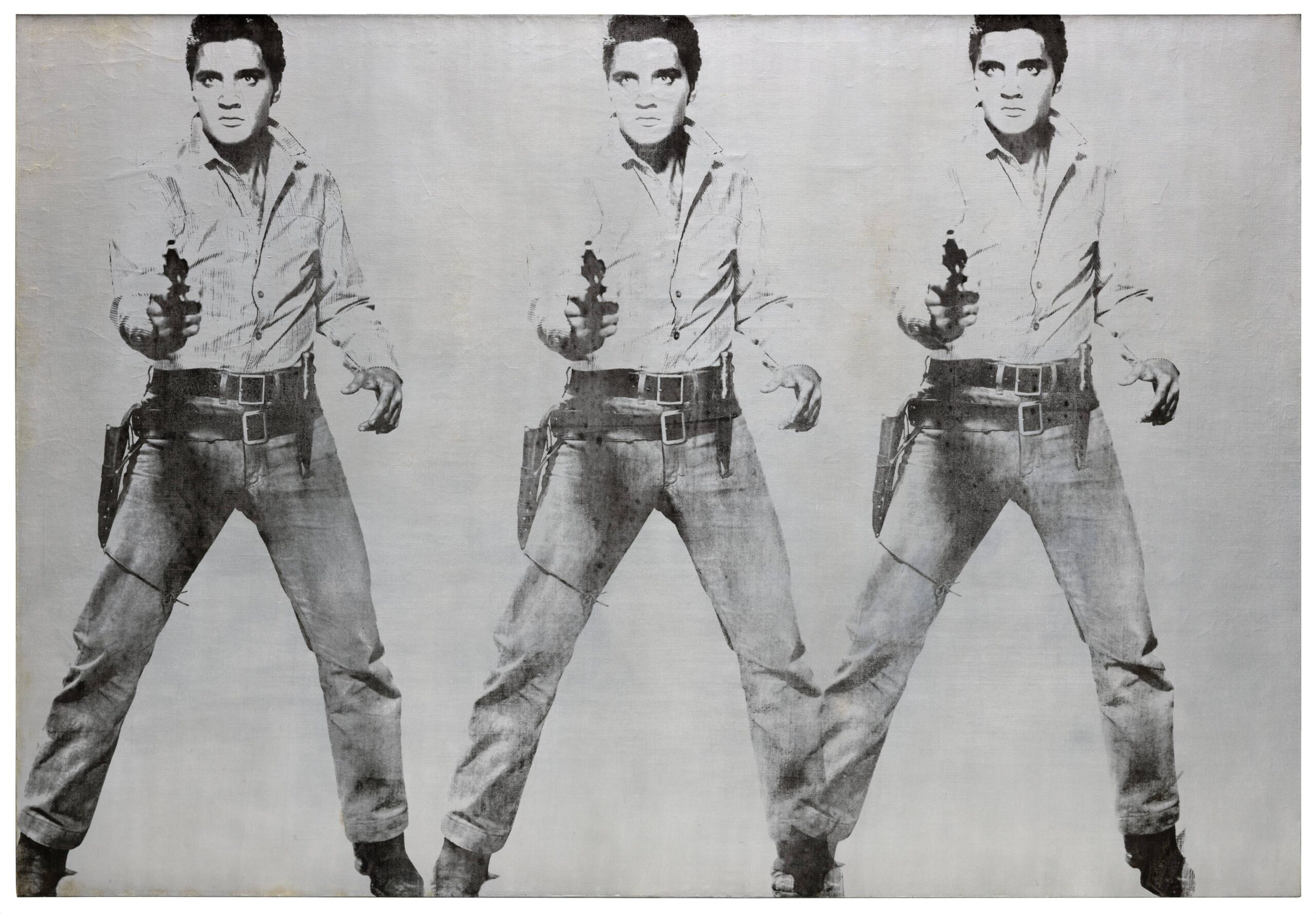 Andy Warhol, Triple Elvis [Ferus type], 1963 · SFMOMA
