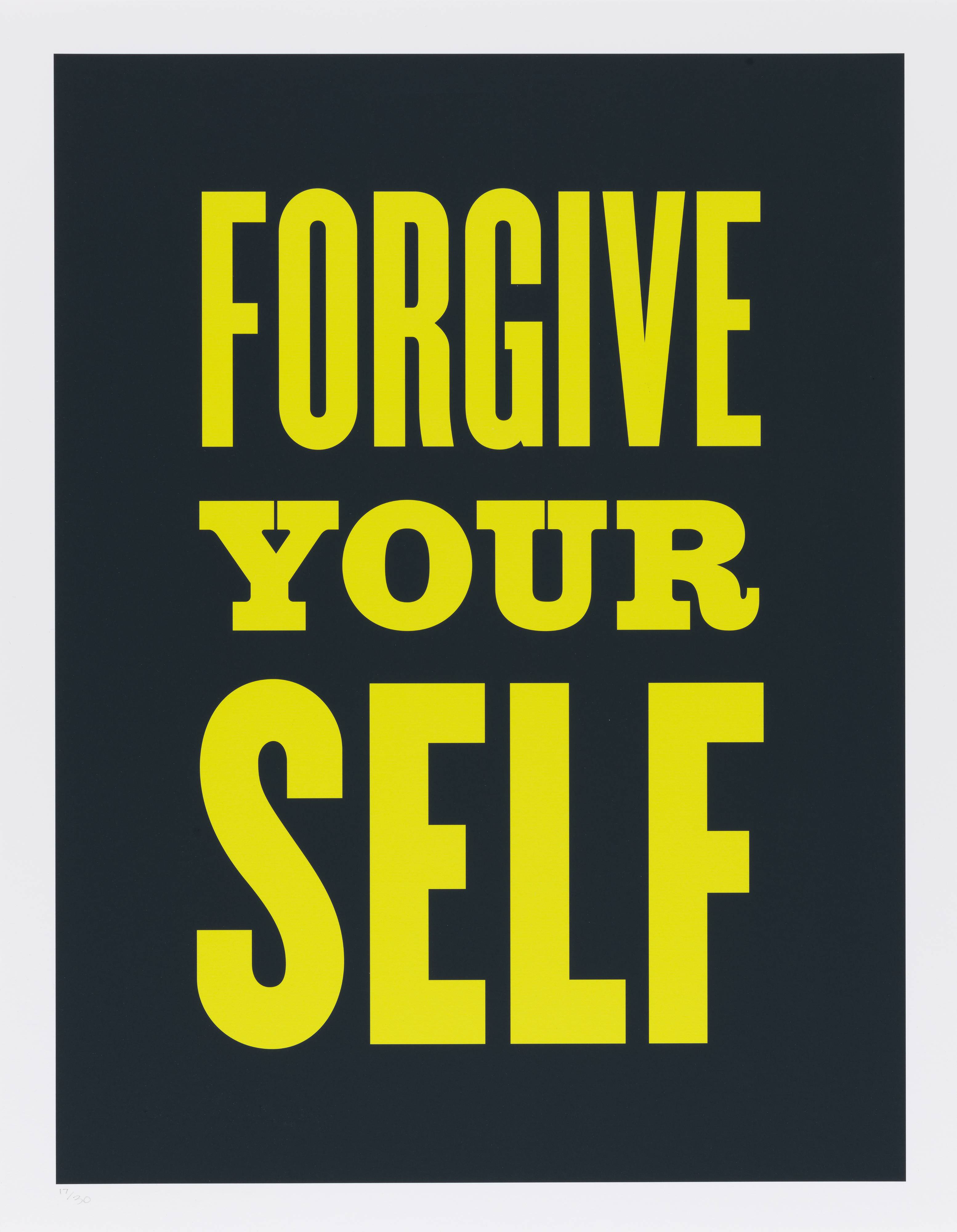 Forgive Yourself, from the series Advice from my 80 Year-Old-Self