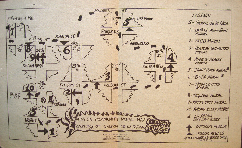 <em>Mission Community Mural Map</em>, 1970s