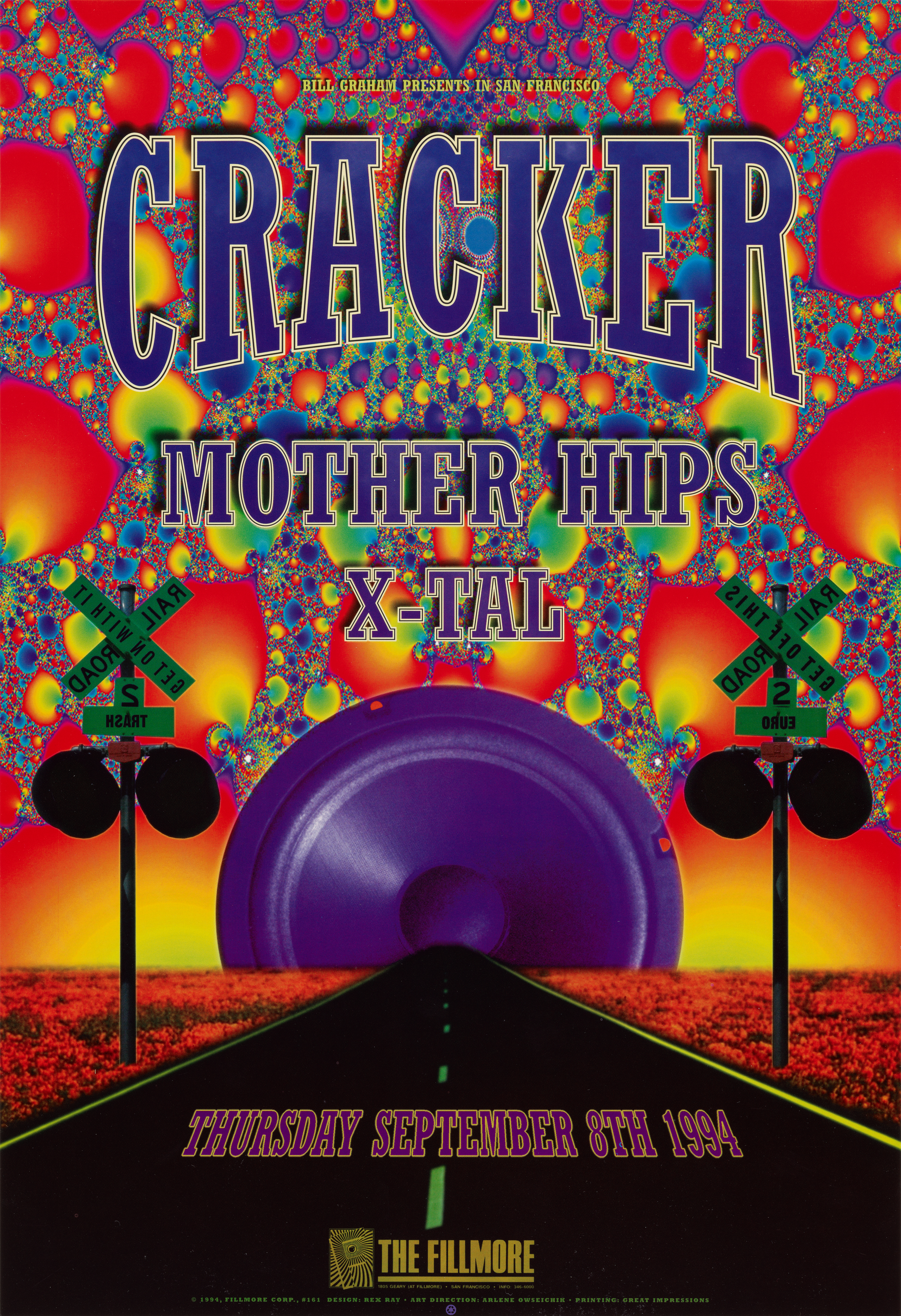 Cracker, Mother Hips; The Fillmore, San Francisco; September 8, 1994