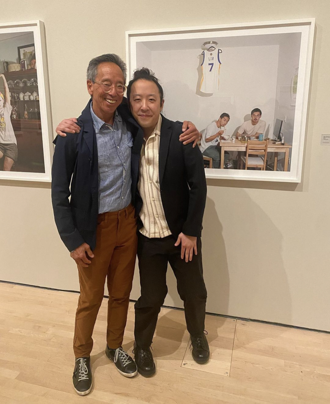 Reagan Louie and Jarod Lew at the exhibition opening of Kinship: Photography and Connection