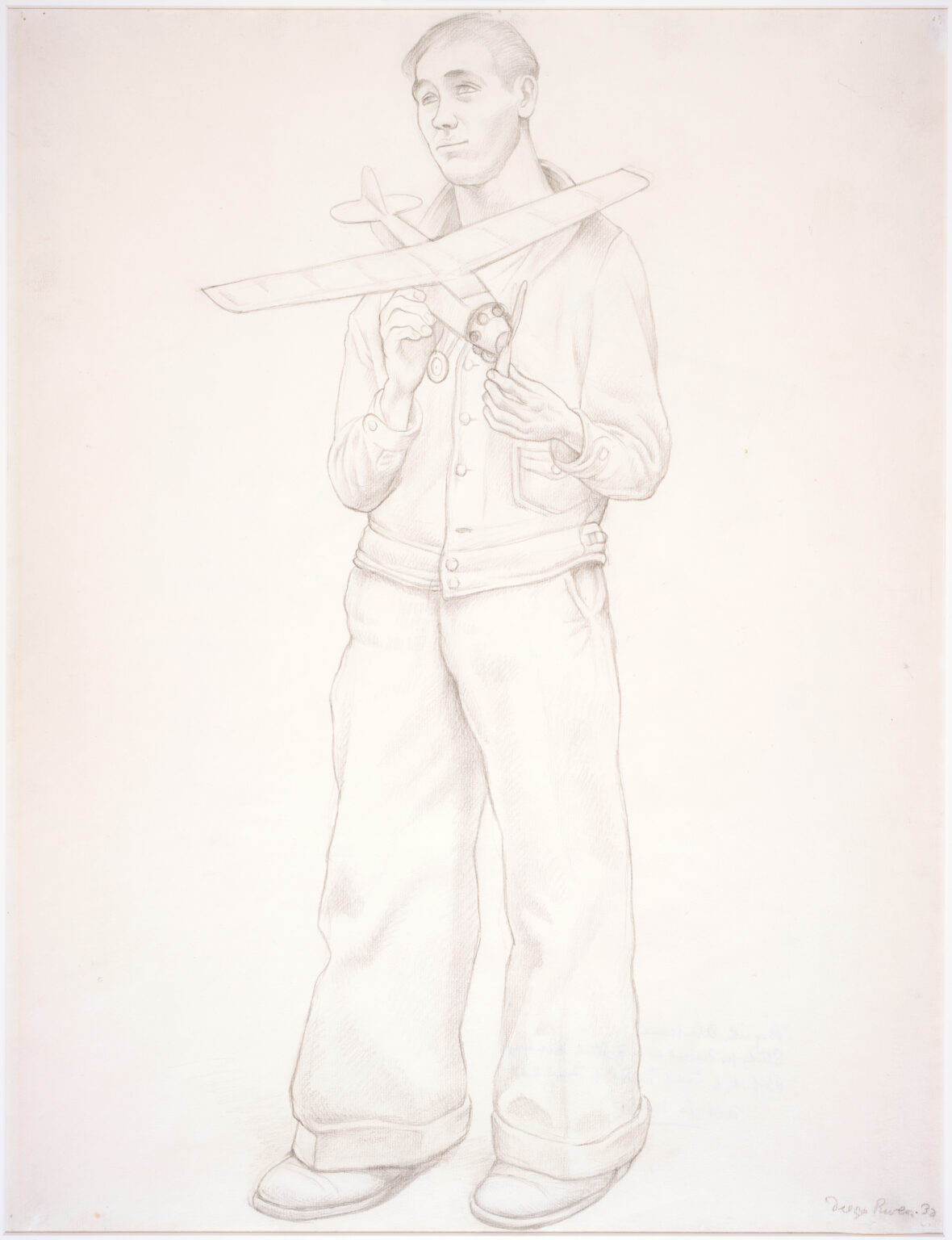 Diego Rivera Untitled Young Man With Model Airplane Study For The   64.19 01 B02 Artsy JPEG 4000 Pixels Long 1180x1536 